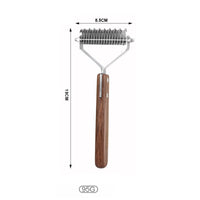 Doublesided open knot comb