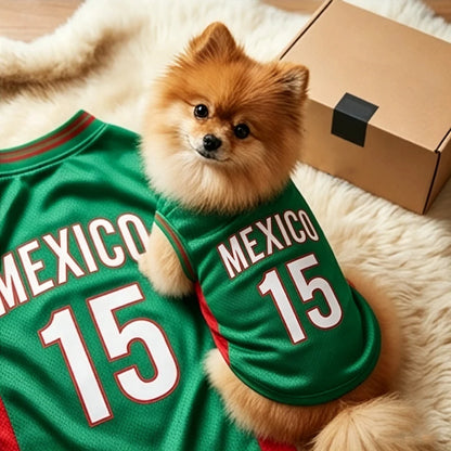 2026 Soccer Cat Dog Football Breathable Mesh Jersey Puppy Dog Jersey Basketball T-Shirts Summer Pet Clothes Quick Dry Vest